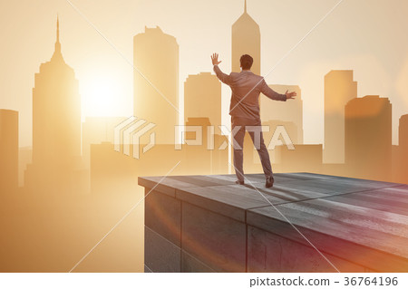 Businessman ready for new challenges in business Businessman ready for new challenges in business 36764196