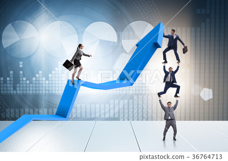 Business people in economic recovery business 36764713