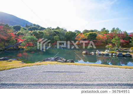 Sogenchi pond garden in autumn season 36764951