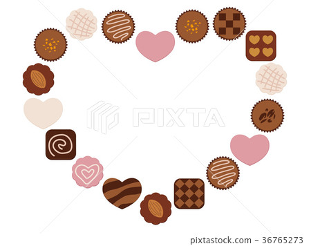 Valentine's day chocolate frame 36765273