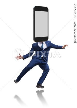 Mobile phone zombie under the influence of 36765334