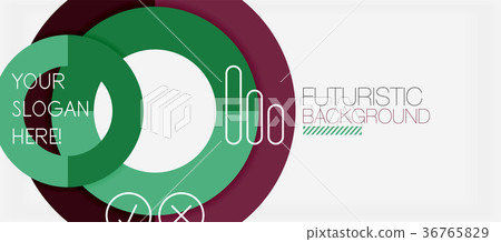 Colorful geometric circle modern abstract Colorful geometric circle modern abstract 36765829