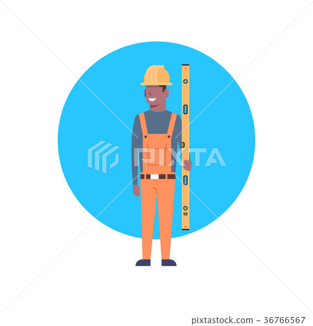 Construction Worker Icon African American Builder Construction Worker Icon African American Builder 36766567