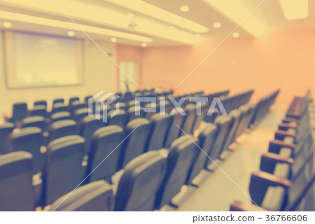 empty chairs in theatre or conference hall 36766606