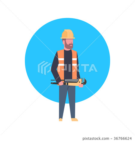 Construction Worker Icon Builder Man Wearing Construction Worker Icon Builder Man Wearing 36766624