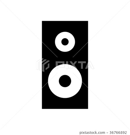 speaker icon vector Isolated on white background - Stock Illustration ...