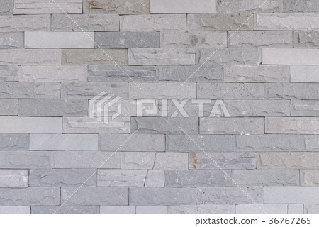Pattern of Modern Slate stone Brick Wall Surfaced Pattern of Modern Slate stone Brick Wall Surfaced 36767265