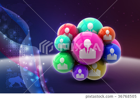 Social network concept Social network concept 36768505