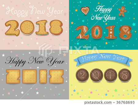 New Years Cars with Sweet Cookies 36768693
