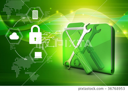 Computer technical service concept 36768953