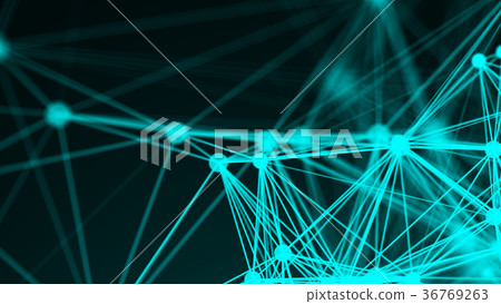 Abstract connection dots. Technology background 36769263