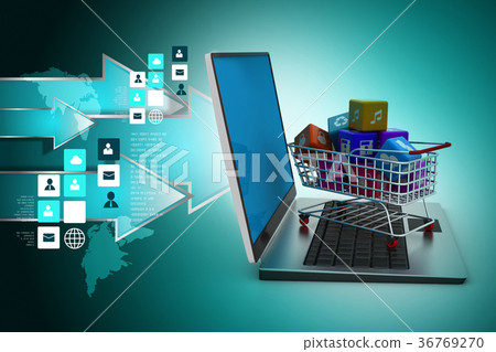 Internet and Online Shopping Concept Internet and Online Shopping Concept 36769270