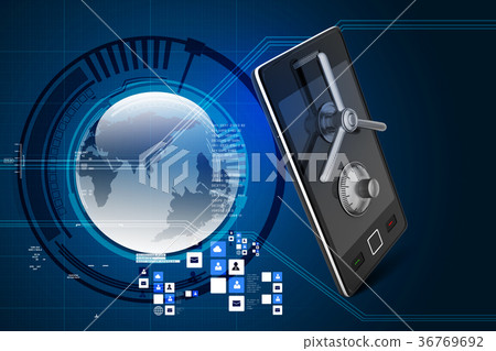 Data security concept 36769692