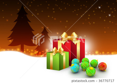 New year gift box with bubbles 36770717