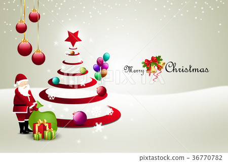 Christmas gift box with santaclaus Christmas gift box with santaclaus 36770782