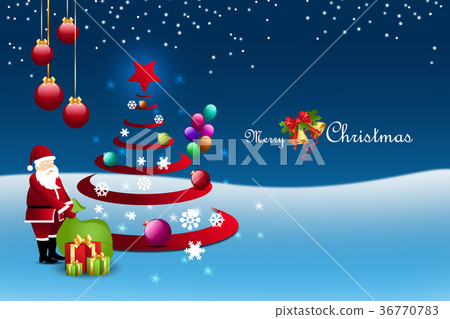 Christmas gift box with santaclaus Christmas gift box with santaclaus 36770783