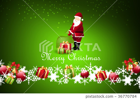 Christmas gift box with santaclaus Christmas gift box with santaclaus 36770784