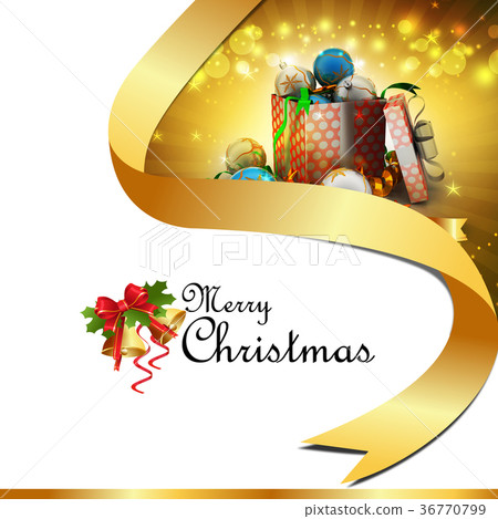 Christmas gift box with bubbles Christmas gift box with bubbles 36770799