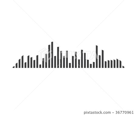 music sound waves vector icon illustration music sound waves vector icon illustration 36770961
