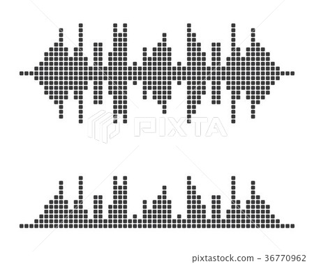 music sound waves vector icon illustration music sound waves vector icon illustration 36770962