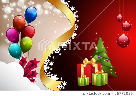 Christmas tree and gift boxes 36771056