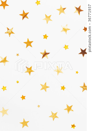 Holiday background with golden star confetti. Holiday background with golden star confetti. 36771937