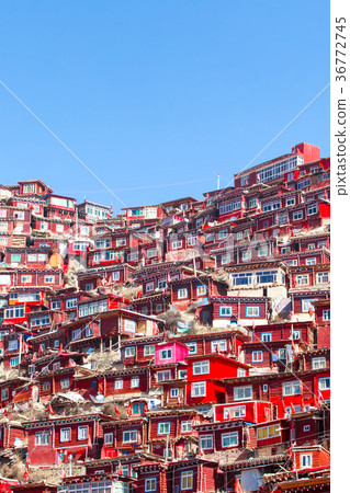 Top view monastery at Larung gar Top view monastery at Larung gar 36772745