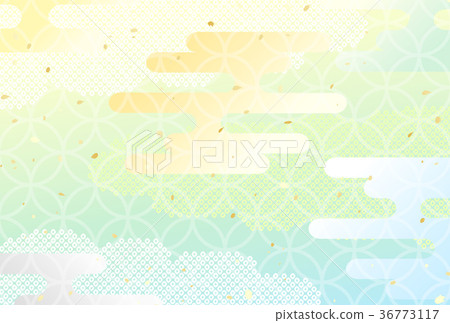 柔和的日本圖案背景 36773117