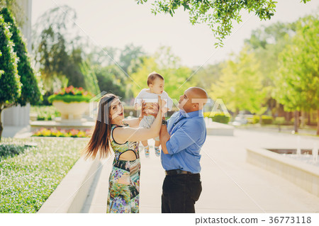 family on a walk 36773118