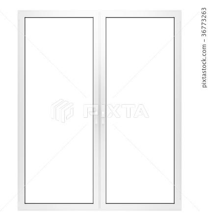 window isolated on white background - Stock Illustration [36773263] - PIXTA