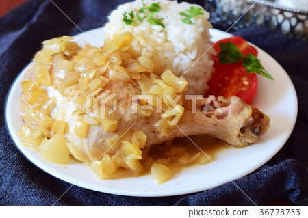 Chicken Yassa with onion sauce African comfortfood 36773733