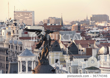 Madrid skyline and architecture 36774346