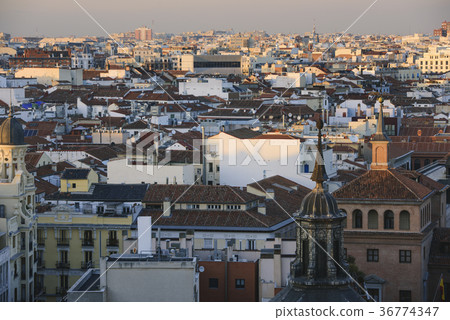 Madrid cityscape 36774347