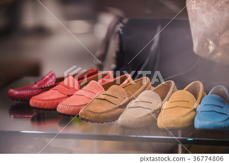 Man fancy shoes in a store in Paris 36774806