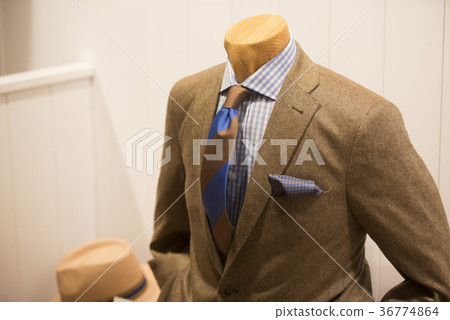 Men suit in a store in Paris. 36774864