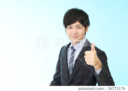 Guts pose businessman 36775179