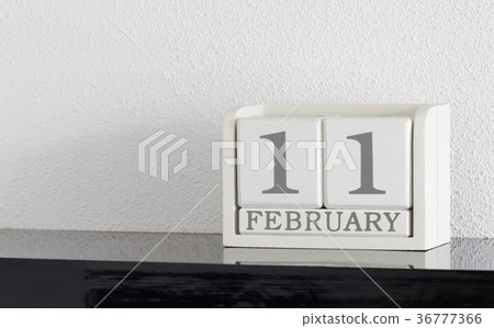 White block calendar White block calendar 36777366