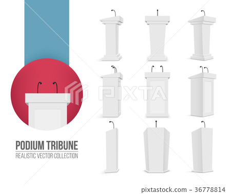 Creative vector illustration of podium tribune 36778814