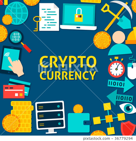 Cryptocurrency Flat Template Cryptocurrency Flat Template 36779294