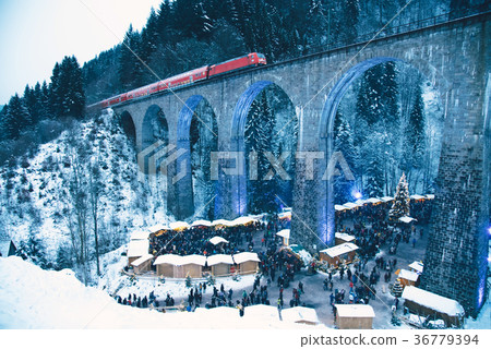 Christmas market in the Ravenna gorge, Germany. 36779394