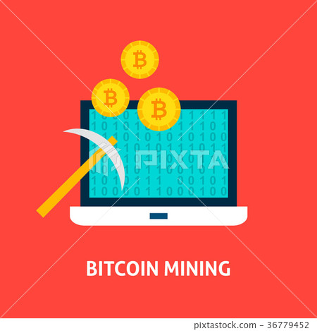 Bitcoin Mining Concept 36779452