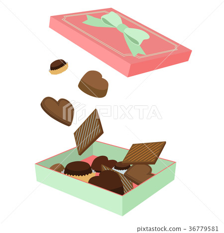 Valentine's Chocolate Illustration Valentine's Chocolate Illustration 36779581