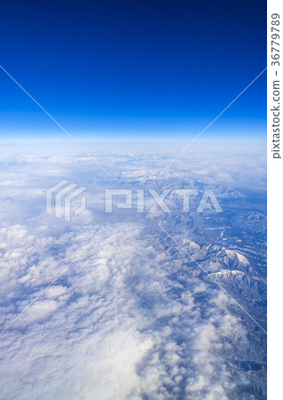 Landscape above the clouds Aerial view Shiga Prefecture Mie Prefecture Gifu Prefecture 36779789