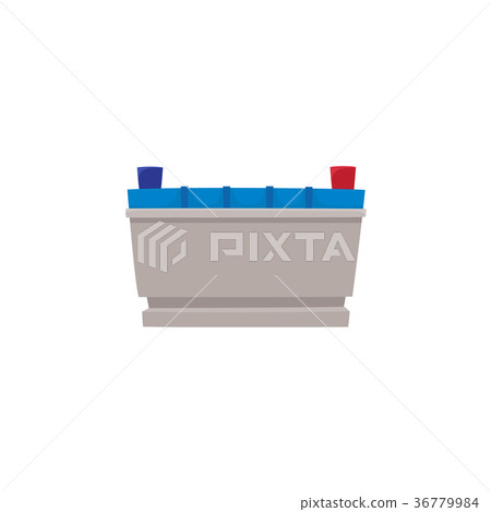 vector flat car battery icon - Stock Illustration [36779984] - PIXTA