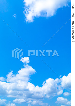 Midsummer sky Plum season sunny period Clouds Copy space Wide copy space General purpose sky 36780050