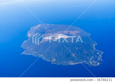Izu Oshima aerial view 36780211