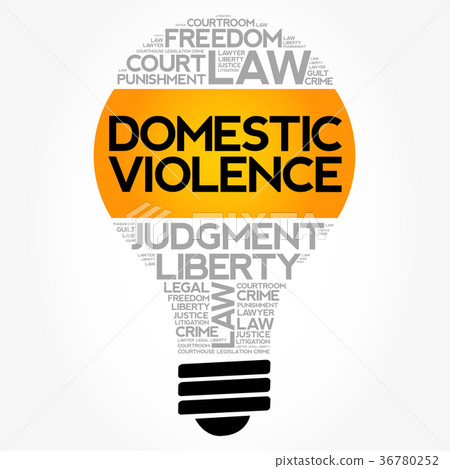 Domestic Violence bulb word cloud Domestic Violence bulb word cloud 36780252