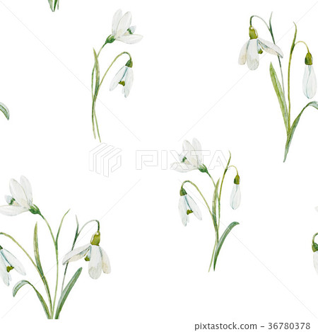Watercolor floral pattern 36780378