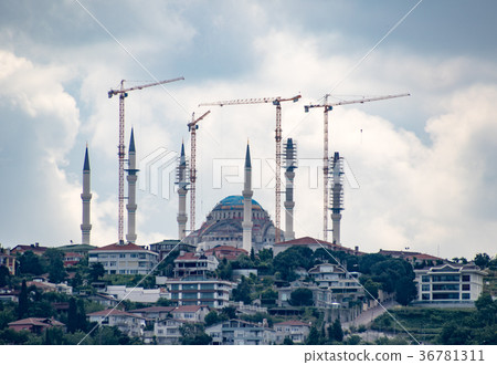 Mosque being restored in Instanbul, Turkey Mosque being restored in Instanbul, Turkey 36781311