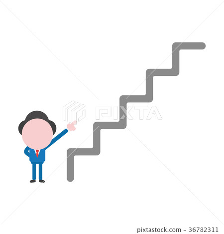 Vector faceless businessman character Vector faceless businessman character 36782311